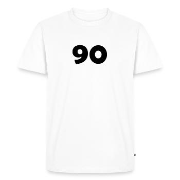 90 - T-shirt Premium bio Homme - blanc - Devant - Nico (187cm)