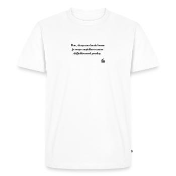Les Bronzés font du ski / Humour / Réplique Culte - T-shirt Premium bio Homme - blanc - Devant - Nico (187cm)