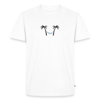 hamac de paume 2 - T-shirt Premium bio Homme - blanc - Devant - Nico (187cm)