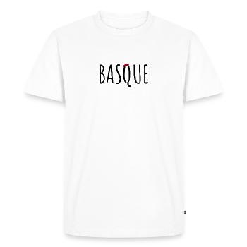 BASQUE Beret Rouge - T-shirt Premium bio Homme - blanc - Devant - Nico (187cm)