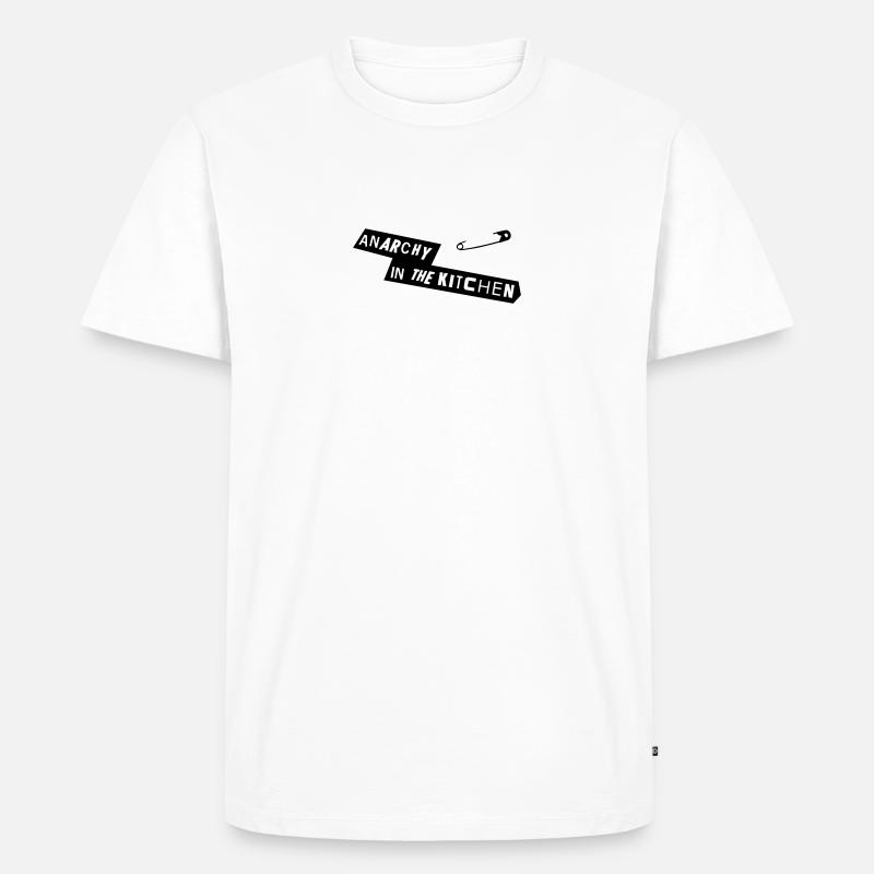 Anarchy In The Kitchen - Männer Premium Bio T-Shirt - Weiß