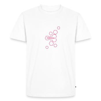 Nom Jonnes - T-shirt Premium bio Homme - blanc - Devant - Nico (187cm)