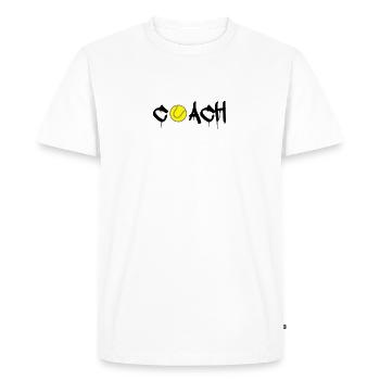 tennis coach - Men's Premium Organic T-Shirt - white - Front - Nico (187cm)