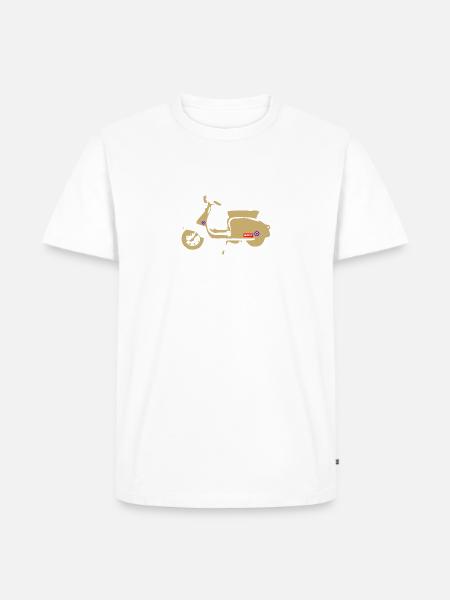 Retro Scooter - Men's Premium Organic T-Shirt - white
