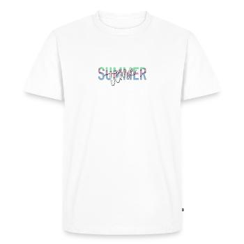Summer time - Summertime - Holiday - Men's Premium Organic T-Shirt - white - Front - Nico (187cm)
