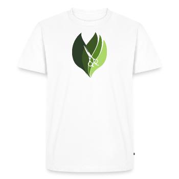 Hairdresser Scissors - Men's Premium Organic T-Shirt - white - Front - Nico (187cm)