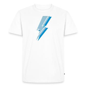 trois fois le tonitruant avec contraste - T-shirt Premium bio Homme - blanc - Devant - Nico (187cm)