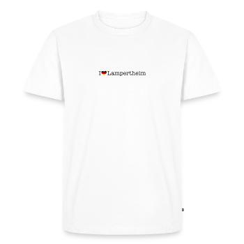 J’adore Lampertheim - T-shirt Premium bio Homme - blanc - Devant - Nico (187cm)