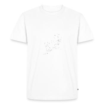 Hiking mountains drawn - Men's Premium Organic T-Shirt - white - Front - Nico (187cm)
