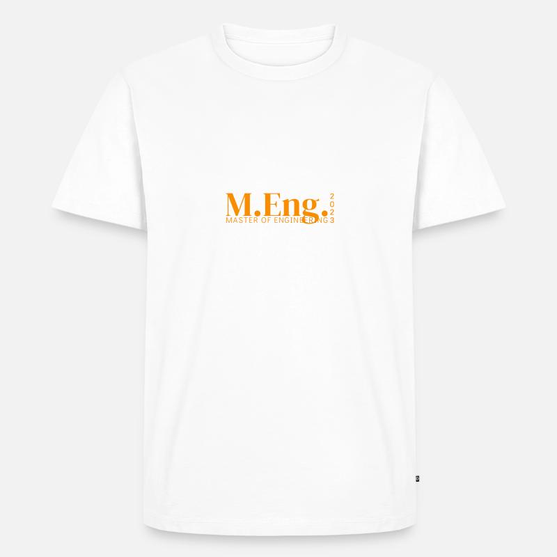 M.Eng. - MASTER OF ENGINEERING 2023 - Männer Premium Bio T-Shirt - Weiß