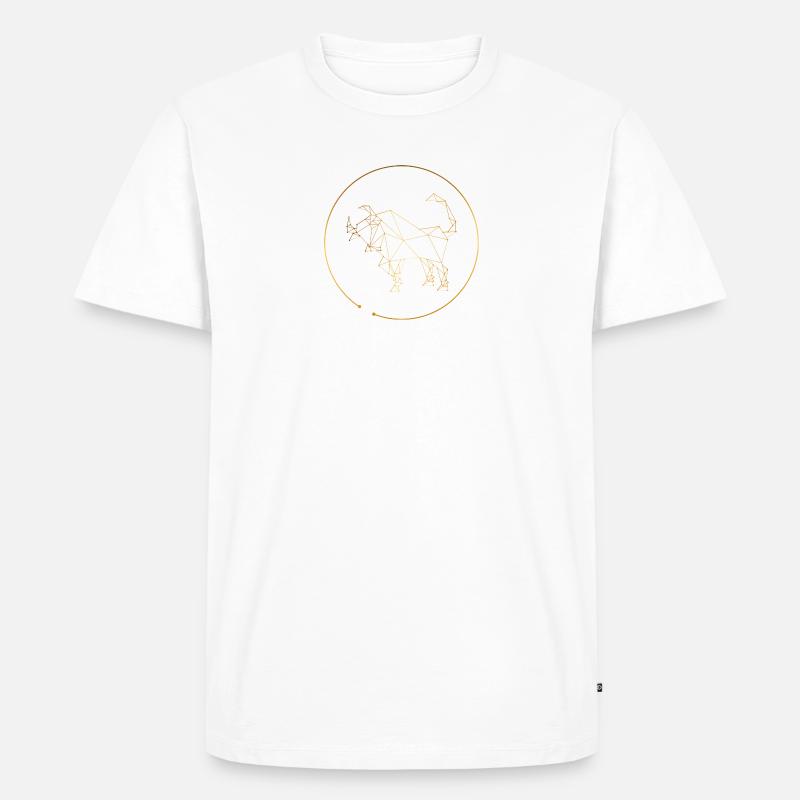 Sternzeichen Taurus Stier - Männer Premium Bio T-Shirt - Weiß