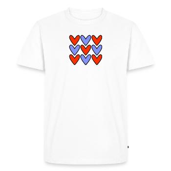 MOM. MOTHER'S DAY. HEART. HAPPY MOTHER'S DAY - Men's Premium Organic T-Shirt - white - Front - Nico (187cm)