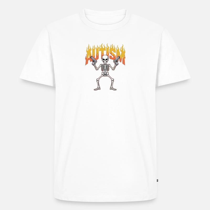 Greta Thunber, G Autismus Hemd - Männer Premium Bio T-Shirt - Weiß