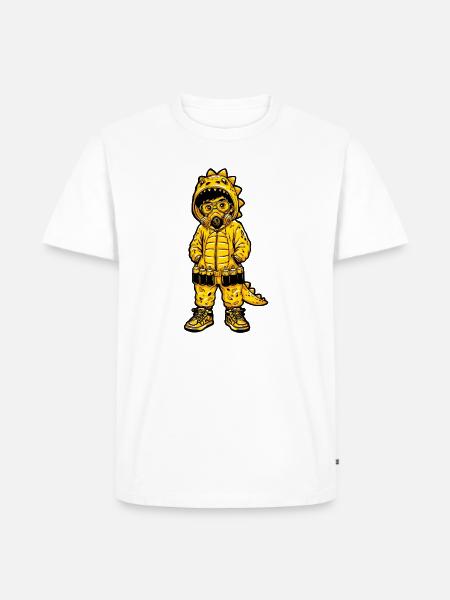 Graffiti Kind Kostüm  - Männer Premium Bio T-Shirt - Weiß