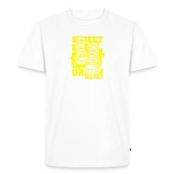 Original Street Sneaker - Men's Premium Organic T-Shirt - white - Front - Nico (187cm)