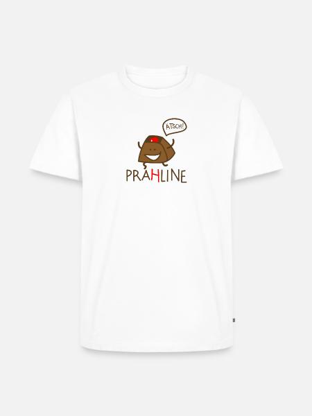 Praline - Männer Premium Bio T-Shirt - Weiß
