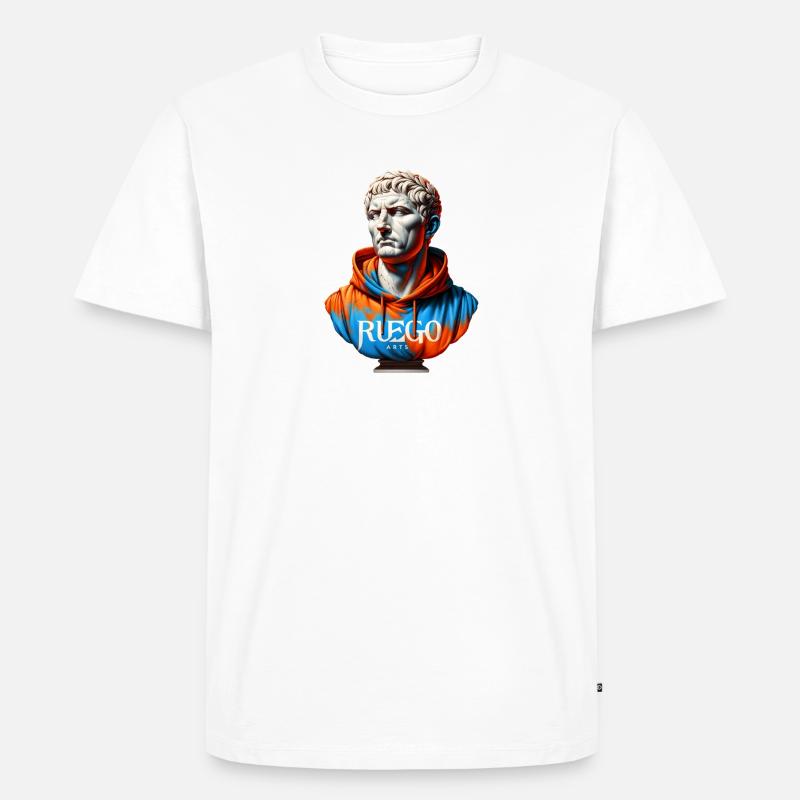Gaius Iulius Caesar - Männer Premium Bio T-Shirt - Weiß