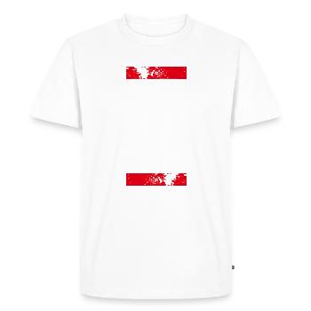 FCK PTN - Men's Premium Organic T-Shirt - white - Front - Nico (187cm)