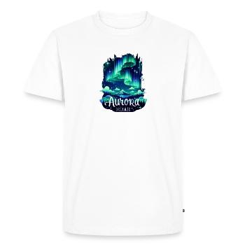 Rêveur d’aurore - T-shirt Premium bio Homme - blanc - Devant - Nico (187cm)