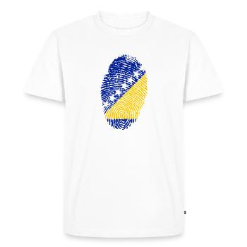 Bosnie-Herzégovine - T-shirt Premium bio Homme - blanc - Devant - Nico (187cm)