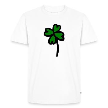 Cloverleaf - T-shirt Premium bio Homme - blanc - Devant - Nico (187cm)