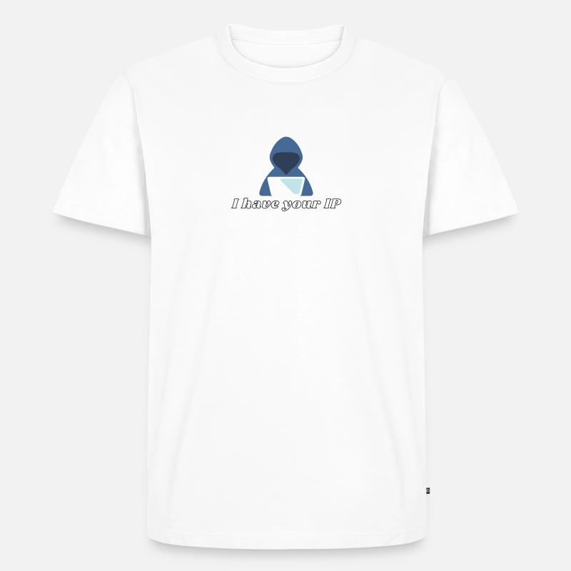 IP Computer Scientist Programmer It Coding - Men's Premium Organic T-Shirt - white