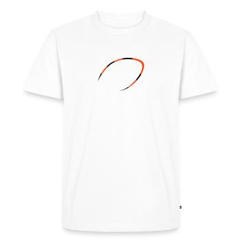 American Football Contour Bengals Style - Men's Premium Organic T-Shirt - white - Front - Nico (187cm)