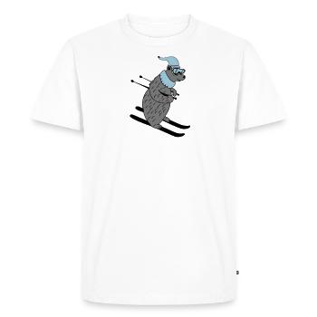 ski baer 02 - T-shirt Premium bio Homme - blanc - Devant - Nico (187cm)