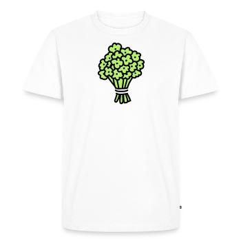 Donner un bouquet - T-shirt Premium bio Homme - blanc - Devant - Nico (187cm)