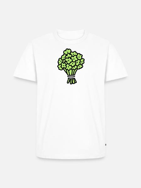 Blumenstrauß verschenken - Männer Premium Bio T-Shirt - Weiß