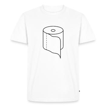 Klorolle / toilet roll (b, 1c) - T-shirt Premium bio Homme - blanc - Devant - Nico (187cm)
