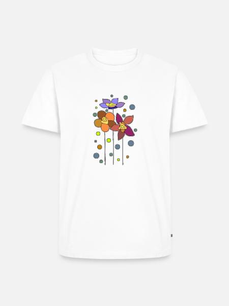 Fleur - T-shirt Premium bio Homme - blanc