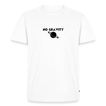 No Gravity - Men's Premium Organic T-Shirt - white - Front - Nico (187cm)