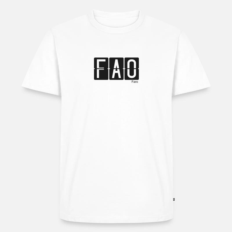 Faro - Männer Premium Bio T-Shirt - Weiß