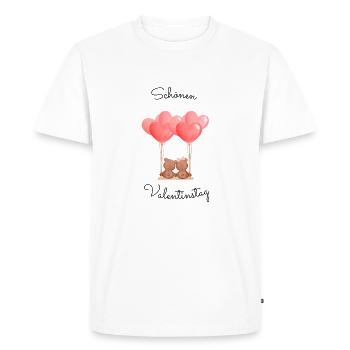 Joyeuse Saint-Valentin - T-shirt Premium bio Homme - blanc - Devant - Nico (187cm)
