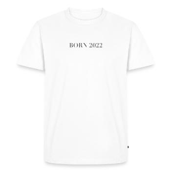 Naissance 2022 - T-shirt Premium bio Homme - blanc - Devant - Nico (187cm)