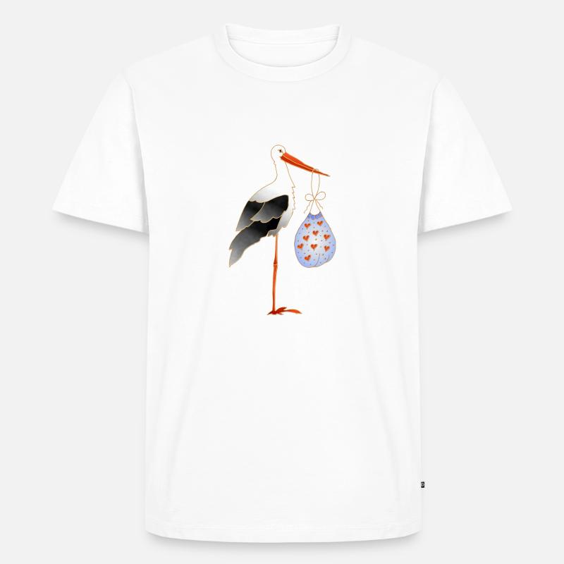 Wagen - Männer Premium Bio T-Shirt - Weiß