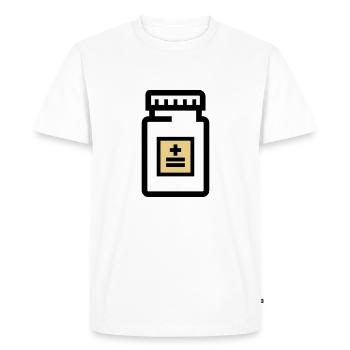 Tablet box for pills and medicines - Men's Premium Organic T-Shirt - white - Front - Nico (187cm)