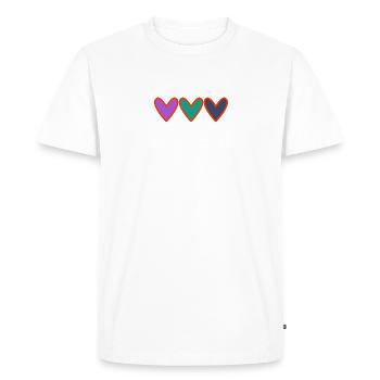 GRANNY. MOTHER'S DAY. HAPPY GRANNY'S DAY. I LOVE YOU - Men's Premium Organic T-Shirt - white - Front - Nico (187cm)