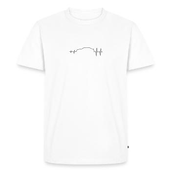 Sports car Puls E60 Sedan - Men's Premium Organic T-Shirt - white - Front - Nico (187cm)