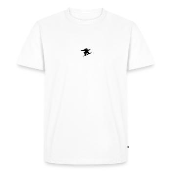Winter SNB Snowboard Mountains - Men's Premium Organic T-Shirt - white - Front - Nico (187cm)