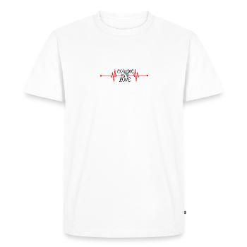 Heartbeat Cooking with Love - T-shirt Premium bio Homme - blanc - Devant - Nico (187cm)