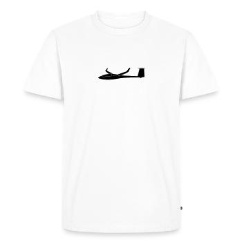Pilote de planeur de planeur Ventus - T-shirt Premium bio Homme - blanc - Devant - Nico (187cm)