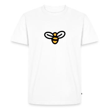 Bee - T-shirt Premium bio Homme - blanc - Devant - Nico (187cm)