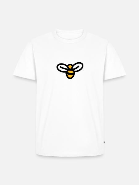 Bee - Men's Premium Organic T-Shirt - white