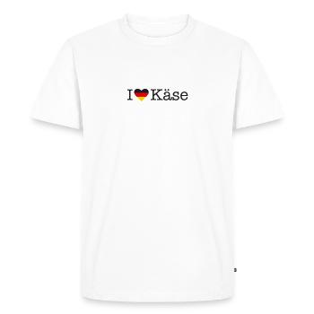 I love cheese - Men's Premium Organic T-Shirt - white - Front - Nico (187cm)