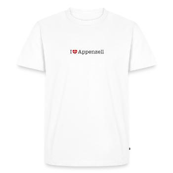 J’adore Appenzell - T-shirt Premium bio Homme - blanc - Devant - Nico (187cm)