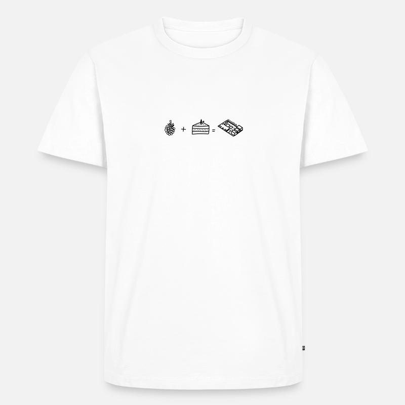 Raspberry Pie - Männer Premium Bio T-Shirt - Weiß