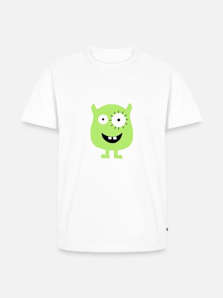 Monster - Männer Premium Bio T-Shirt - Weiß