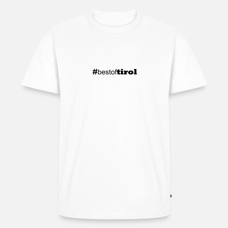 #bestoftirol - Männer Premium Bio T-Shirt - Weiß